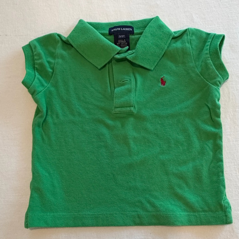 Ralph Lauren Kelly Green Polo Size 3T Vintage